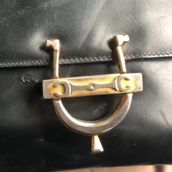 Celine - Authentic Vintage - Heavily Worn - Teen Triomphe Bag - As-Is Condition! - Picture 4 of 16